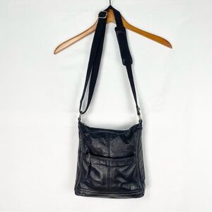 The Sak Leather Black Crossbody Bag Adjustable Strap Medium